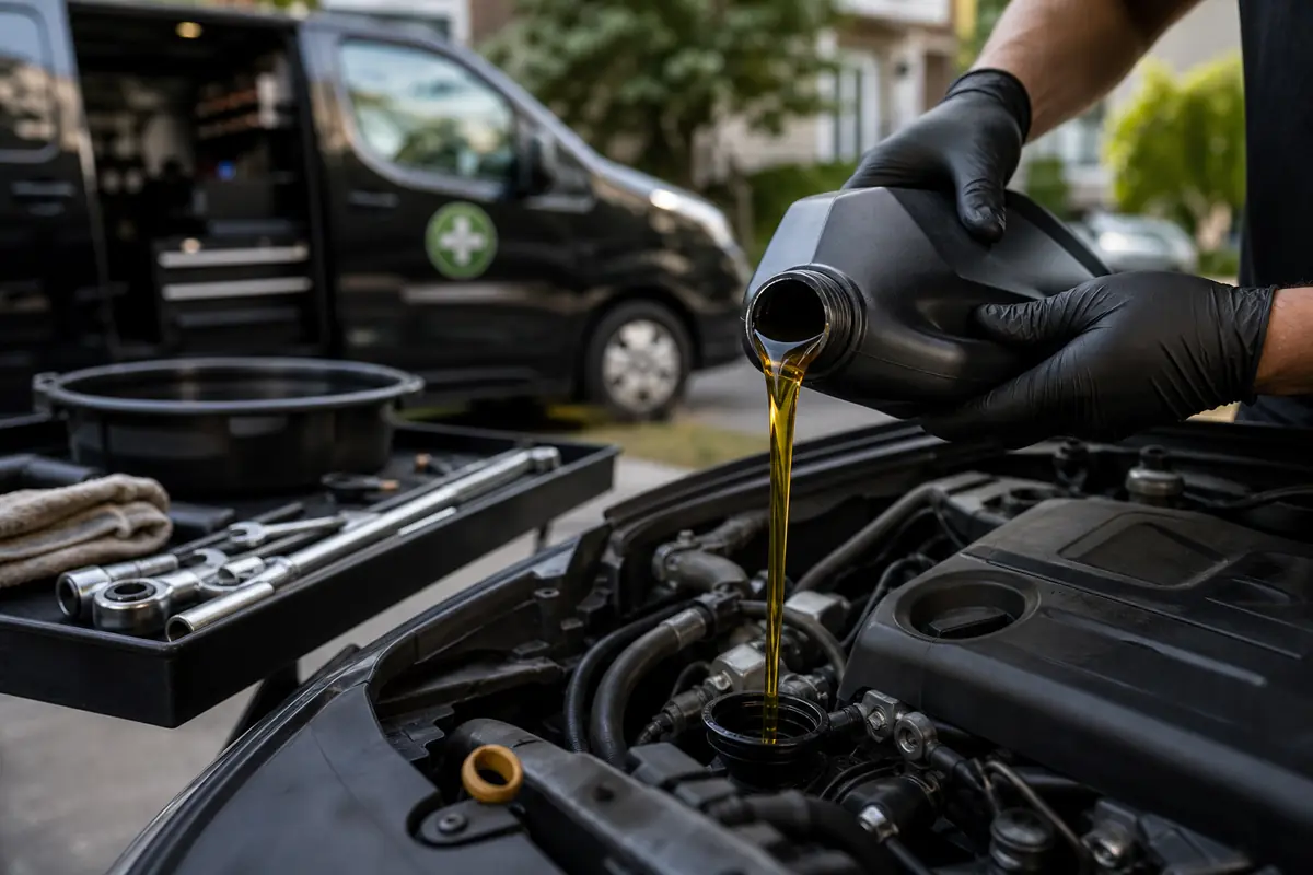Oil change service